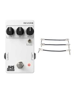JHS 3 Series Reverb + Gator Patch Cable 3 Pack