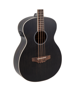 Ovation Applause AEB96-5E Jumbo A/E Bass Guitar - Black Matte