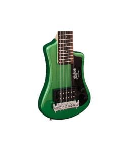 Hofner Shorty Travel Electric Guitar w/Bag - Metallic Dark Green Finish