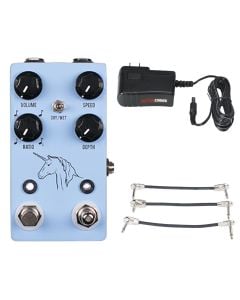 JHS Unicorn V2 Univibe + Gator 9V Power Combo & 3 Patch Cables