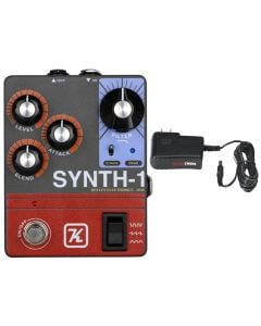 Keeley Synth-1 Reverse Attack Fuzz Wave Generator + Gator 9V Power Supply Combo
