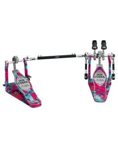 Tama 50th Limited Iron Cobra Marble Coral Swirl Power Glide Double Pedal