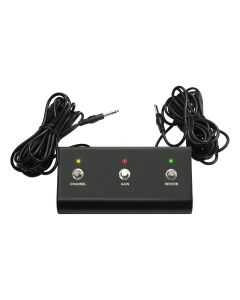 Hiwatt FS301 3-Button LED Footswitch - Black