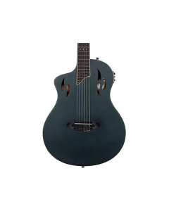 Ortega Guitars RTPSTD-SBK-L TourPlayer LH Thinline A/E Nylon - Satin Black