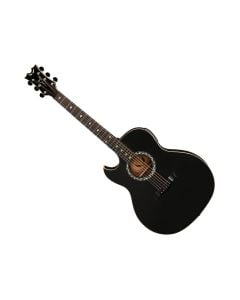 Dean Exhibition Left-Handed A/E Guitar - Black Satin