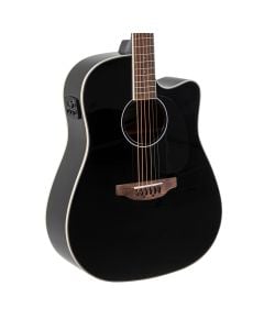 Ovation Applause AED96-5HG Classic Dreadnought A/E Guitar - Black Gloss