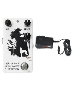 Animals Pedals I Was A Wolf Distortion Pedal V2 + Gator 9V Power Supply Combo