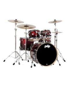 PDP Concept Series 5-Piece Maple Shell Pack - Red to Black Fade Lacquer
