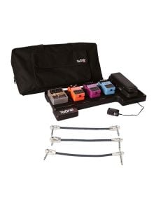 Gator G-BONE Molded PE Pedal Board & Carry Case + Gator Patch Cable 3 Pack