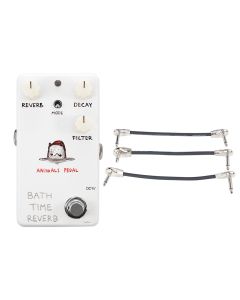 Animals Pedals Bath Time Reverb Pedal V2 + Gator Patch Cable 3 Pack