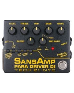 Tech 21 SansAmp Para Driver DI (v2) Pre-Amp Pedal w/Parametric EQ