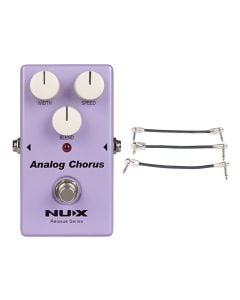 NUX Analog Chorus Vintage True Analog Chorus + Gator Patch Cable 3 Pack