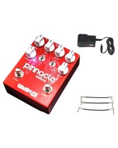 Wampler Pinnacle Deluxe Brown Distortion + Gator 9V Power Combo & 3 Patch Cables