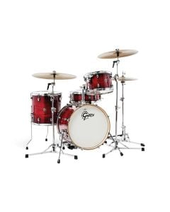 Gretsch Catalina Club 4-pc Shell Pack w/ 18" Kick - Gloss Crimson Burst