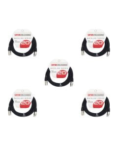 Gator Cableworks Backline Series 20' XLR Microphone Cable x5