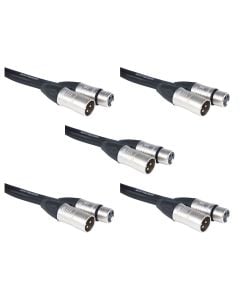 Gator Cableworks Backline Series 10' XLR Microphone Cable x5