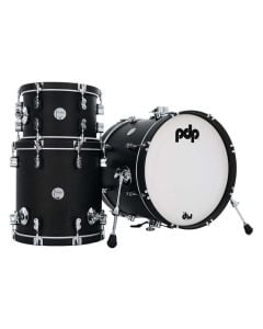 PDP Concept Classic Series 3-Piece Maple Bop Shell Pack - Ebony with Ebony Hoops