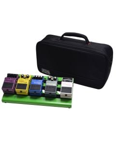 Gator Cases GPB-LAK-GR Green Aluminum Pedal Board; Small w/ Carry Bag