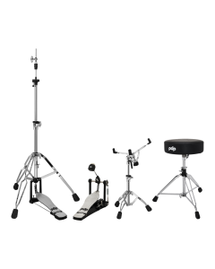 PDP 800 Series 4-Pc Hardware Pack - Single Pedal/Throne/Hi-Hat Stand/Snare Stand