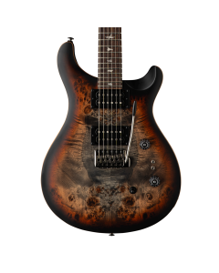 PRS SE "Exotic" Custom 24-08 Poplar Burl - Charcoal Cherry Midnight Burst