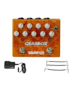 Wampler Gearbox Andy Wood Signature + Gator 9V Power Combo & 3 Patch Cables