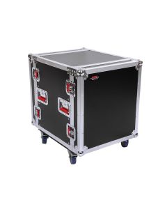 Gator Gtour 12U ATA Wood Flight Rack Case; 12U; 17" Deep; w/ Casters
