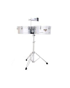 Latin Percussion Matador 14" and 15" Timbales - Chrome with Chrome Hardware