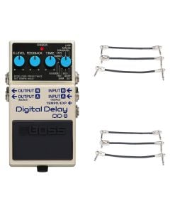 Boss DD-8 Digital Delay + 2x Gator Patch Cable 3 Pack