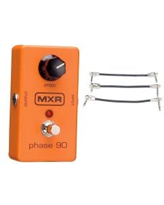 MXR M101 Phase 90 Pedal + Gator Patch Cable 3 Pack