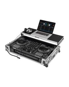 Odyssey FZGSDDJFLX10CW Pioneer DDJ-FLX10 Glide Style Flight Case with Corner Wheels