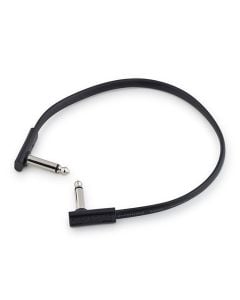 RockBoard Black Flat 1/4" Patch Cable 11.81"