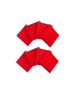 Gator Frameworks GFW-ACPNL1212PRED-8PK 8 Pack of Red 12x12" Acoustic Panels