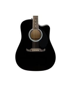 Fender FA-125CE Dreadnought A/E Guitar - Black w/ Walnut FB