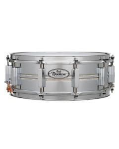 Pearl Duoluxe Inlaid Chrome/brass 14"x5" Snare - Nicotine White Marine Pearl