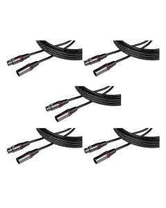 Gator Cableworks Headliner Series 20' XLR Microphone Cable x5