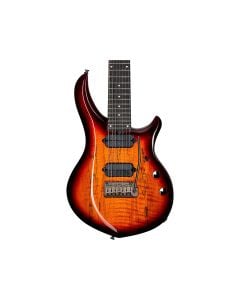 Sterling by Music Man JP157D Spalted Maple Blood Orange Burst