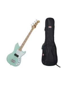 G&L Tribute Series Fallout Bass Guitar - Surf Green + Gator Gig Bag