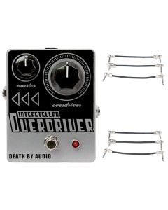 Death By Audio Interstellar Overdriver + 2x Gator Patch Cable 3 Pack