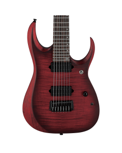Ibanez RGD721FA RGD 7-String Electric Guitar - Stained Wine Red Bust Flat