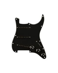 Fender Pre-Wired Strat Pickguard Pure Vintage '65 w/RWRP Mid - Black 11 Hole