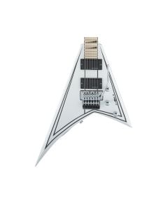 Jackson X Series Rhoads RRX24 - Snow White w/Black Pinstripes