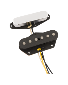 Fender Custom Shop '55/'56 Whiteguard Telecaster Pickup Set - Black and Chrome