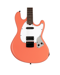 Sterling by Music Man Fluff Signature Stingray Guitar - Rula Thumb Red