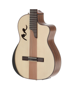 Manuel Rodriguez Café Cortado Acoustic-Electric Guitar - Curly Walnut Satin