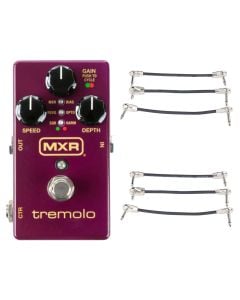 MXR M305 Tremolo Pedal + 2x Gator Patch Cable 3 Pack
