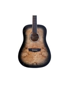 Washburn Deep Forest Burl Dreanought A/E Guitar - Black Fade