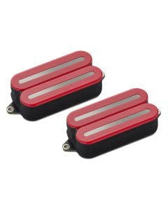 Fishman Fluence Open Core Modern Humbucker Set Red w/Black Nickel Blades