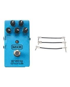 MXR M234 Analog Chorus Pedal + Gator Patch Cable 3 Pack