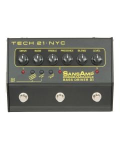 Tech 21 SansAmp Programmable Bass Driver DI Pre-Amp Pedal
