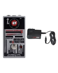 Death By Audio Absolute Destruction Fuzz + Gator 9V Power Supply Pack